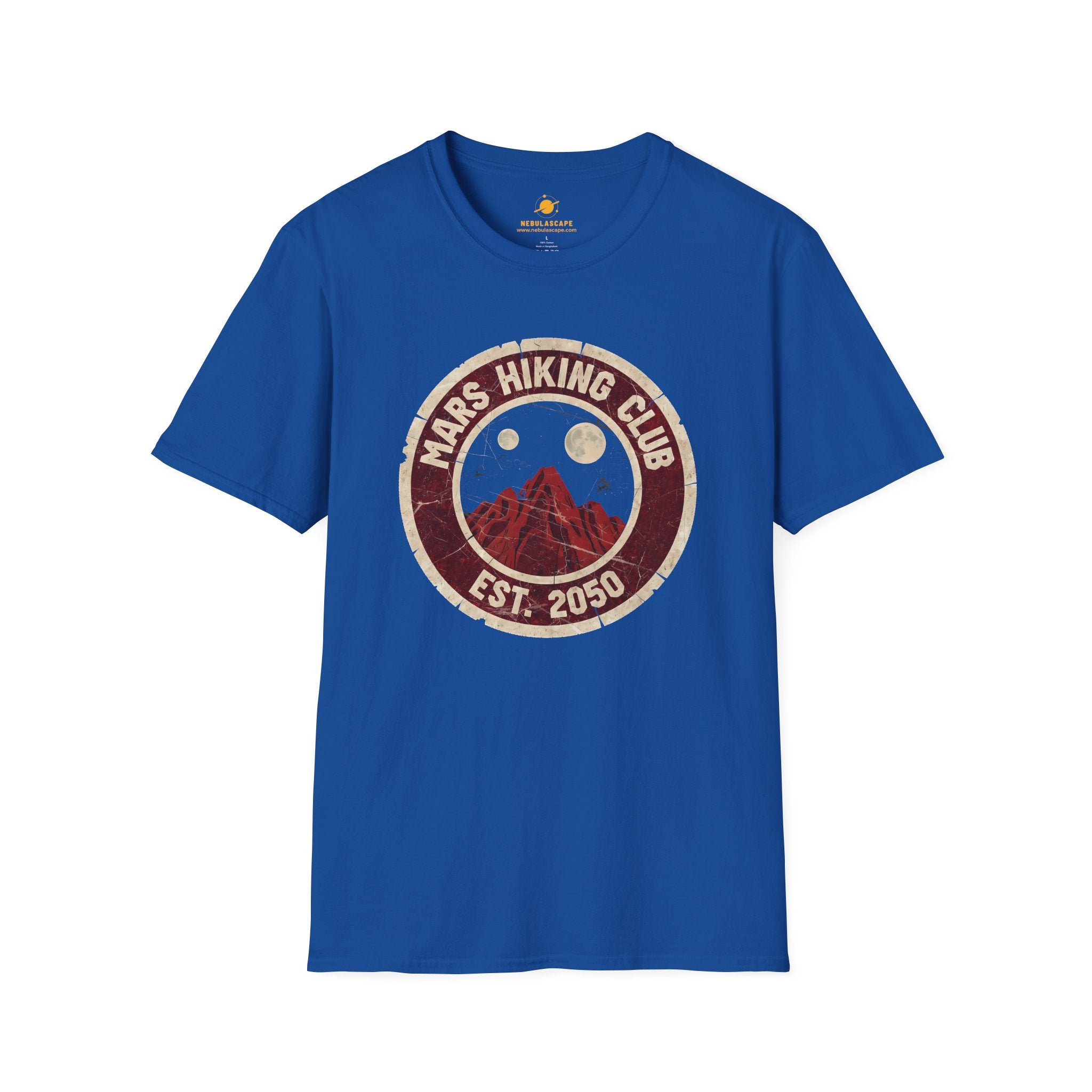 Mars Hiking Club T-Shirt — Vintage Space Exploration Tee (Est. 2050)