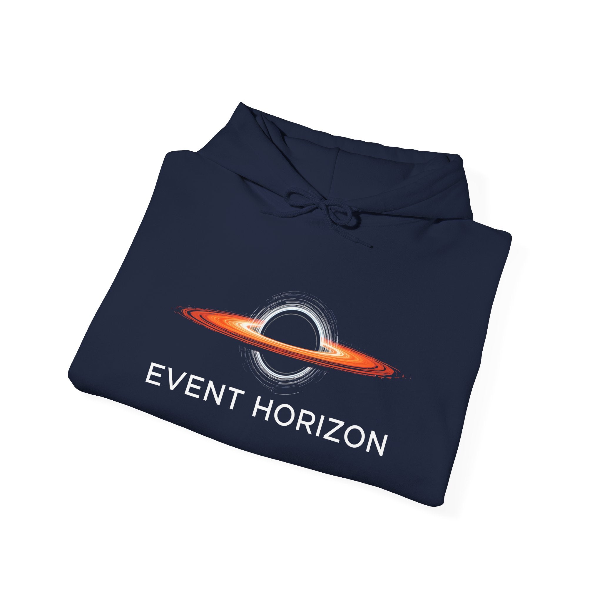 Event Horizon Hoodie — Space Black Hole Graphic Sweatshirt