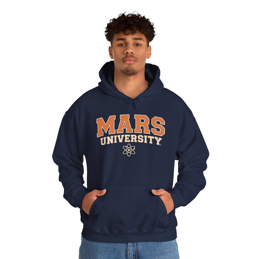 Mars University Hoodie — Retro Collegiate Space Sweatshirt