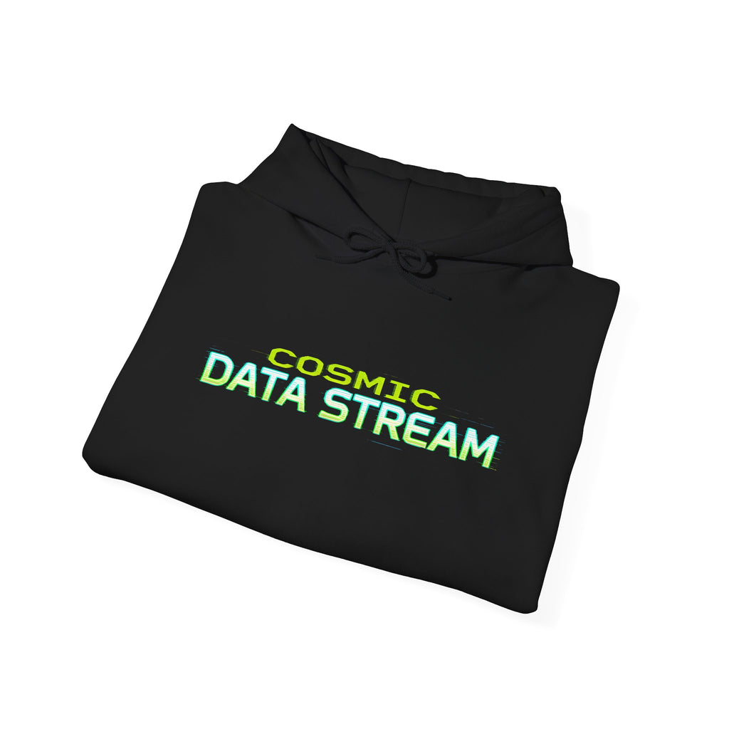 Cosmic Data Stream Hoodie – Futuristic Tech Graphic Pullover