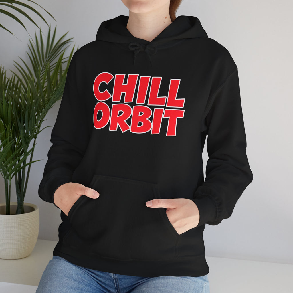 Chill Orbit Hoodie — Retro Bold Graphic Pullover