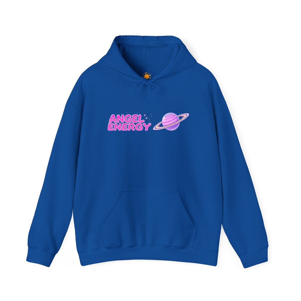 Angel Energy Hoodie — Pastel Planet Graphic Hooded Sweatshirt