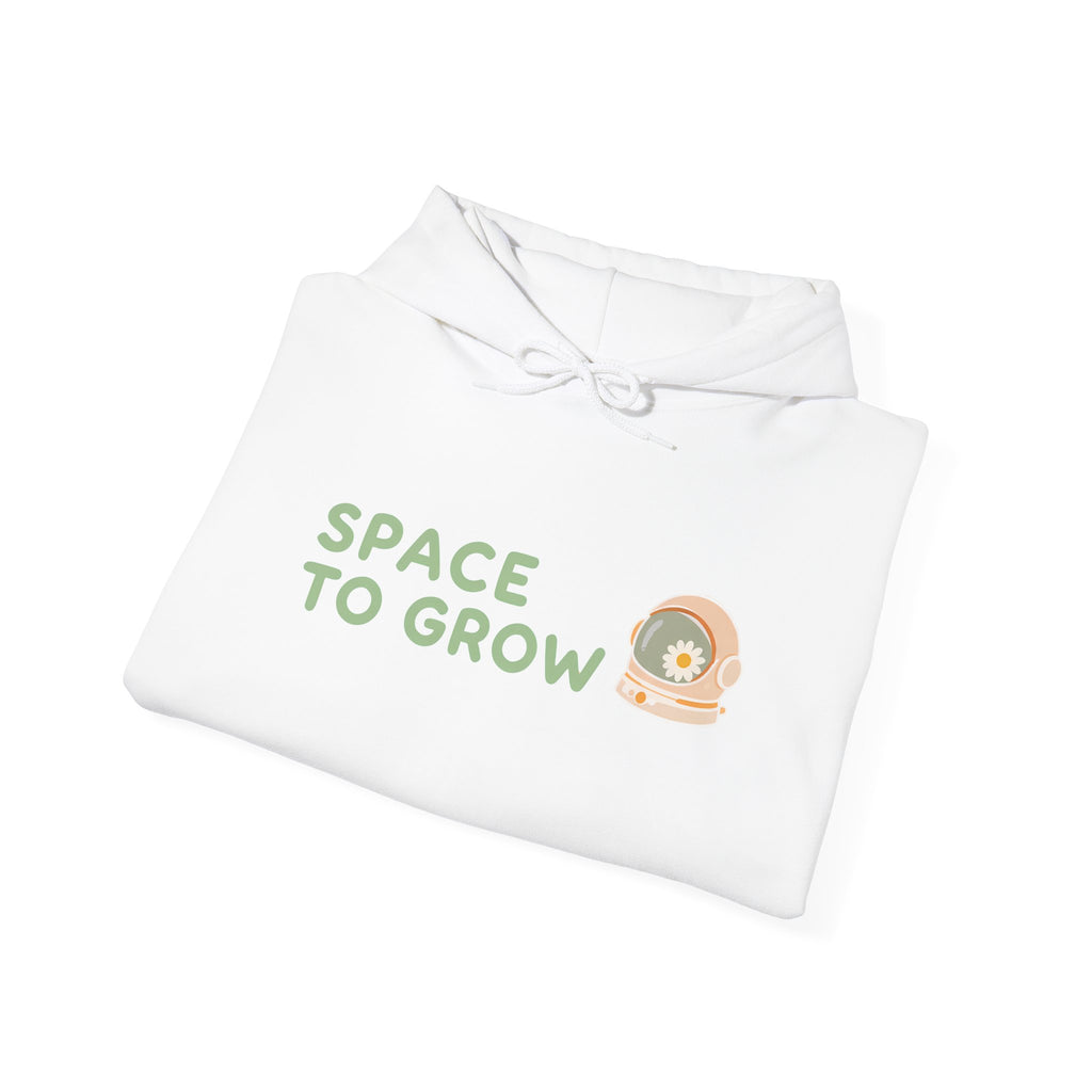 Space to Grow Hoodie — Cute Plant Astronaut Graphic Hoodie