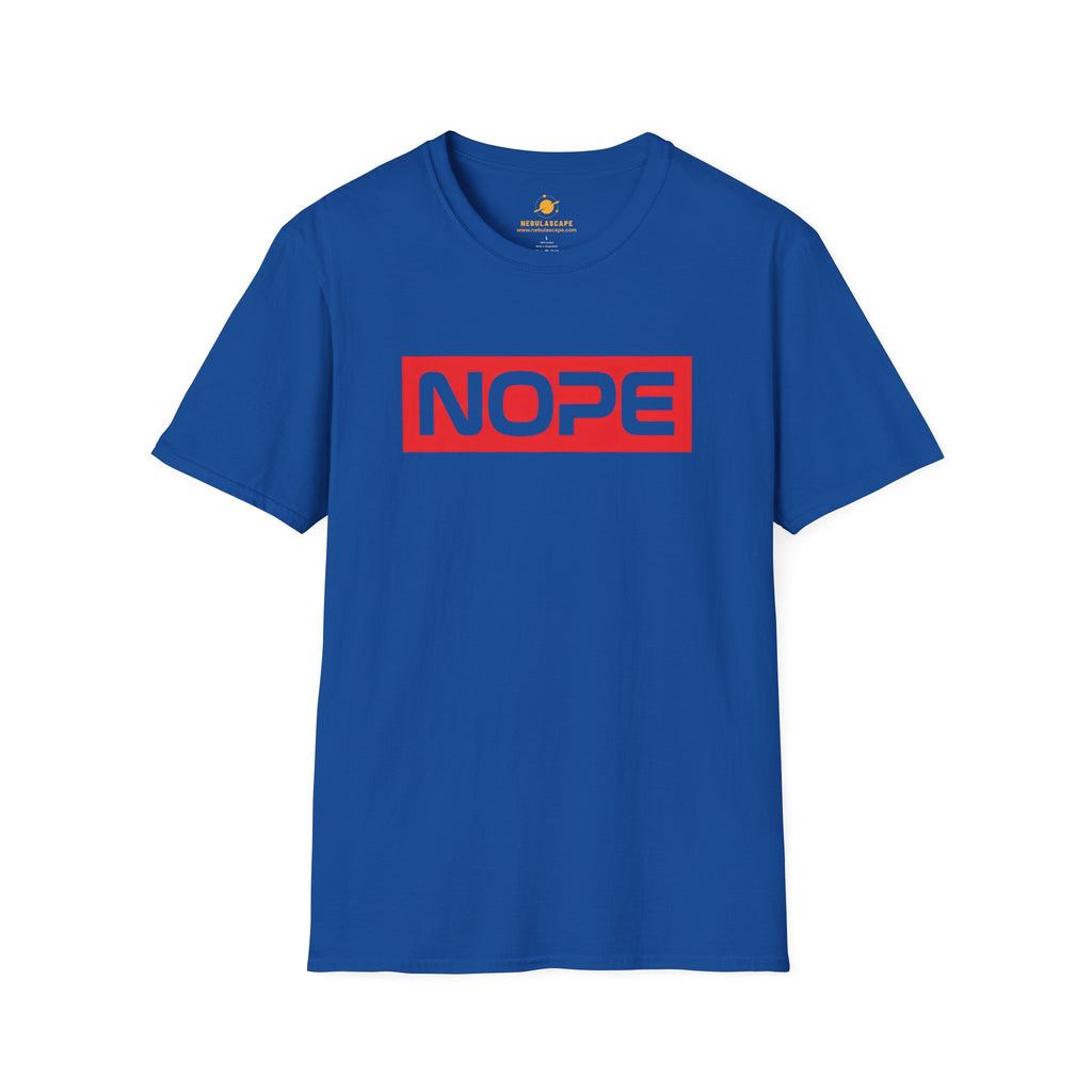 NOPE Graphic T-Shirt — Bold Red Box Logo Tee