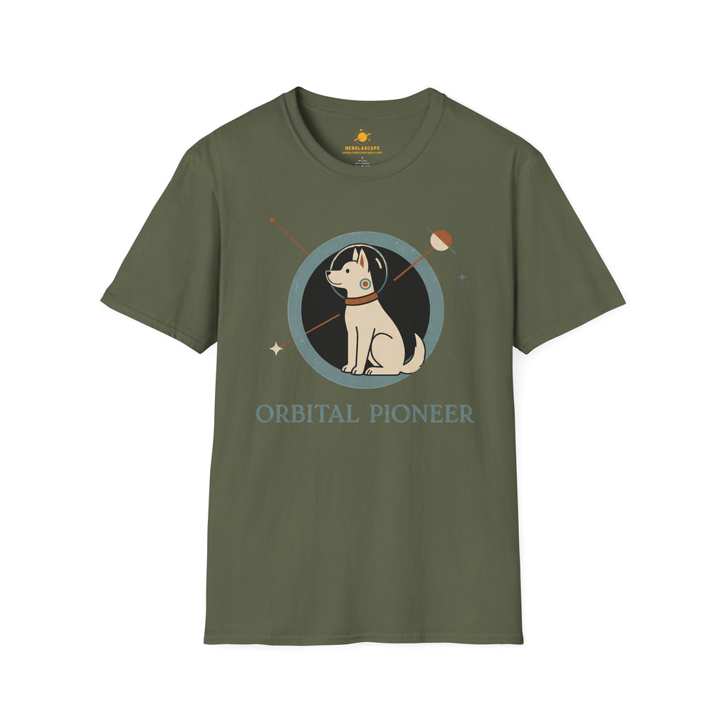Orbital Pioneer Dog in Space T-Shirt
