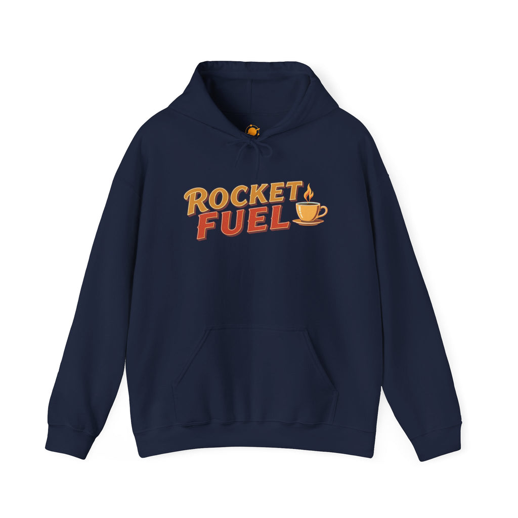 Rocket Fuel Hoodie — Coffee Lover Vintage Graphic Hooded Sweatshirt
