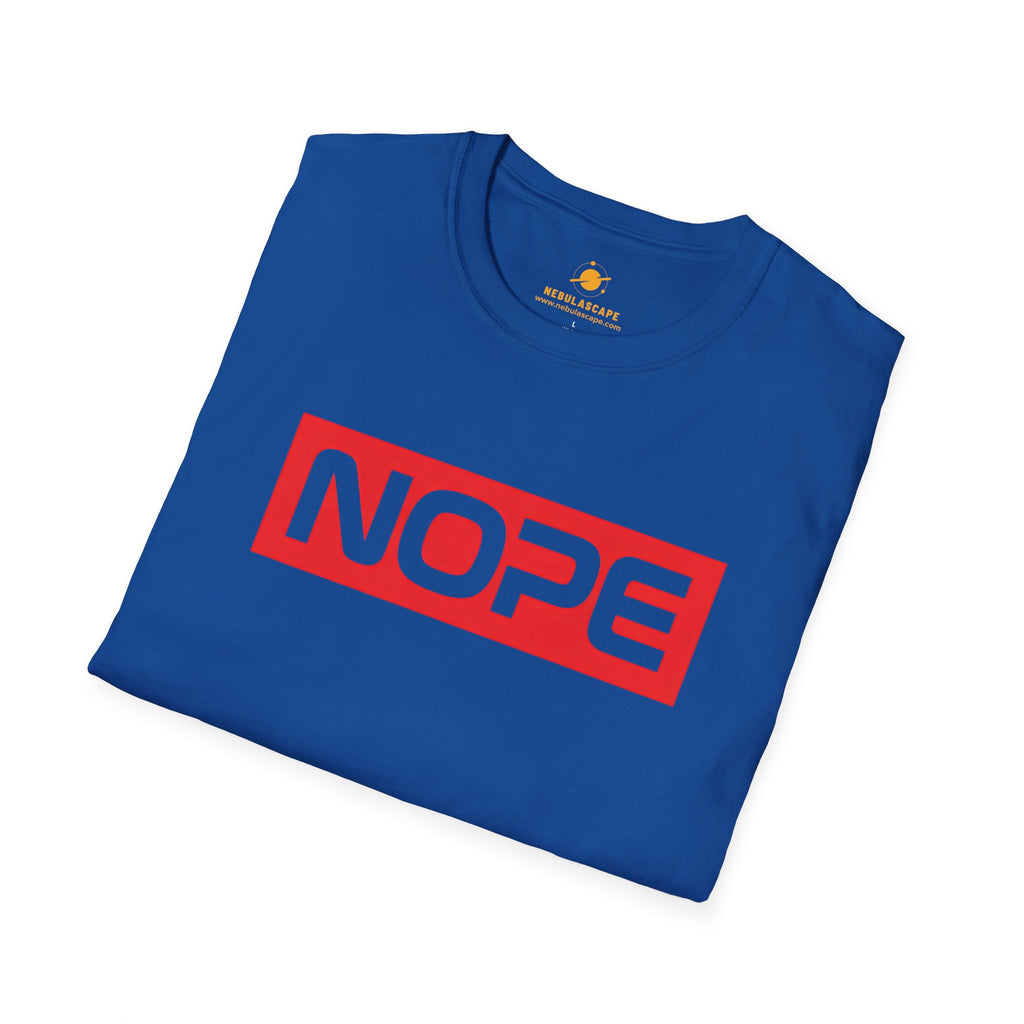 NOPE Graphic T-Shirt — Bold Red Box Logo Tee
