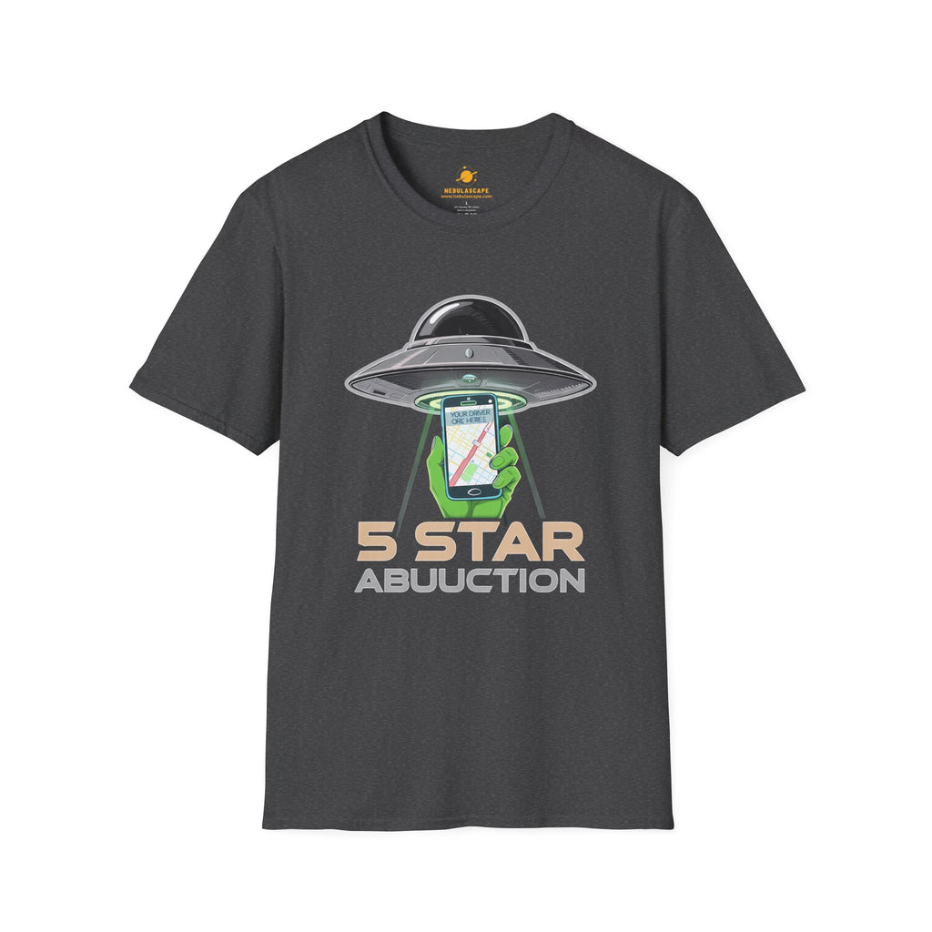 Alien Abduction Graphic Tee — "5 Star Abuction" UFO Phone Design