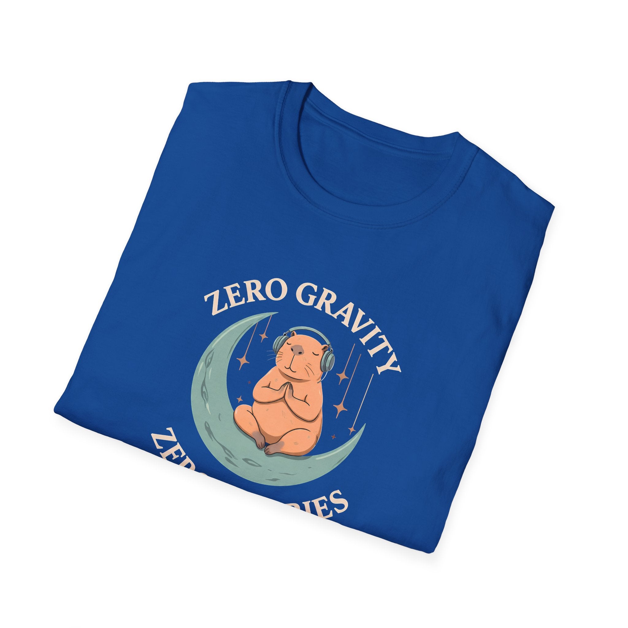 Zero Gravity, Zero Worries Meditating T-Shirt