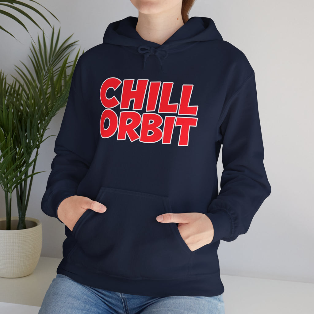 Chill Orbit Hoodie — Retro Bold Graphic Pullover