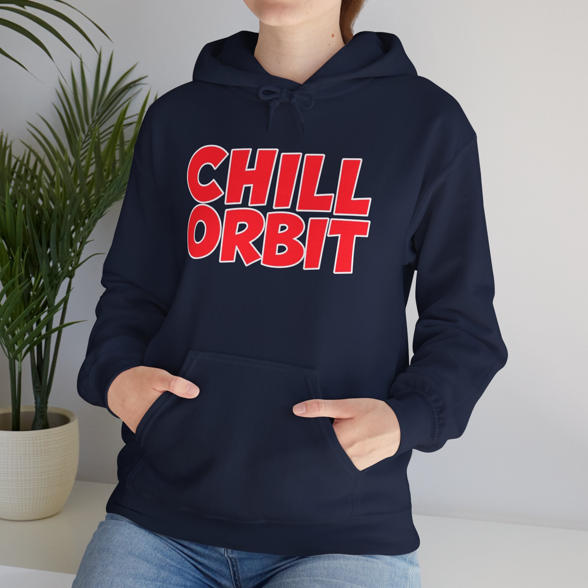 Chill Orbit Hoodie — Retro Bold Graphic Pullover