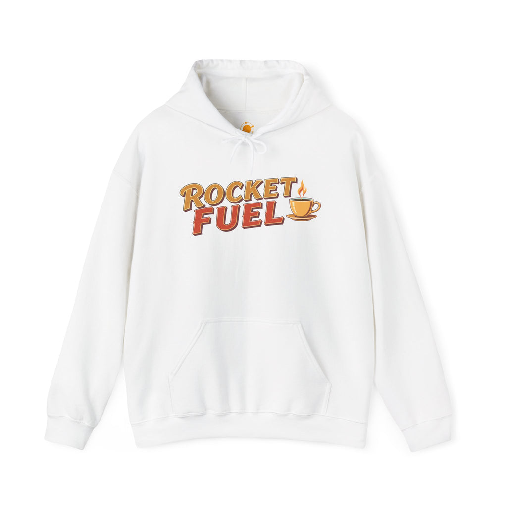 Rocket Fuel Hoodie — Coffee Lover Vintage Graphic Hooded Sweatshirt