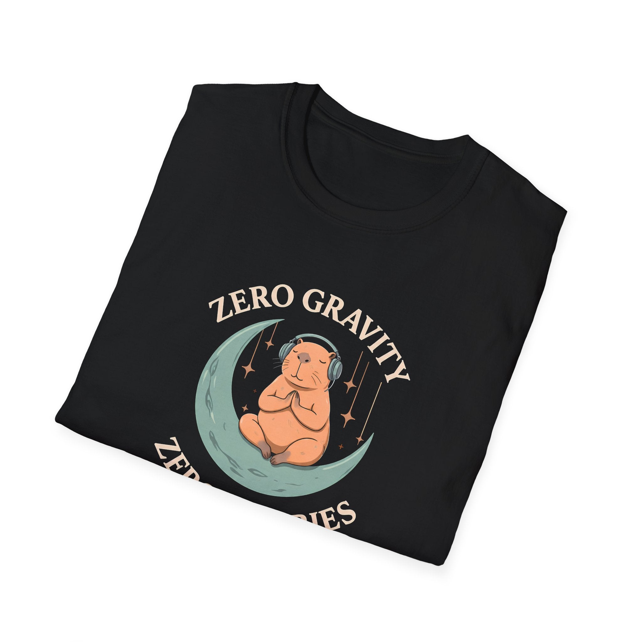 Zero Gravity, Zero Worries Meditating T-Shirt