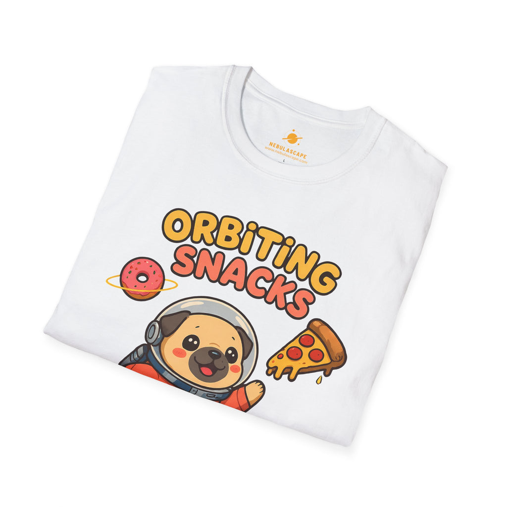 Orbiting Snacks Dog Astronaut T-Shirt