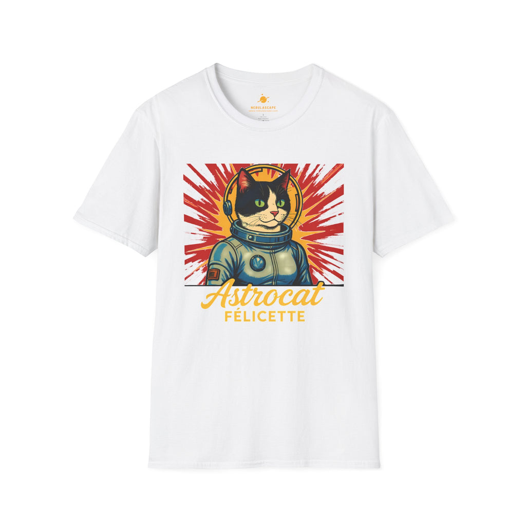 Astrocat Felicette T-Shirt — Retro Space Cat Graphic Tee