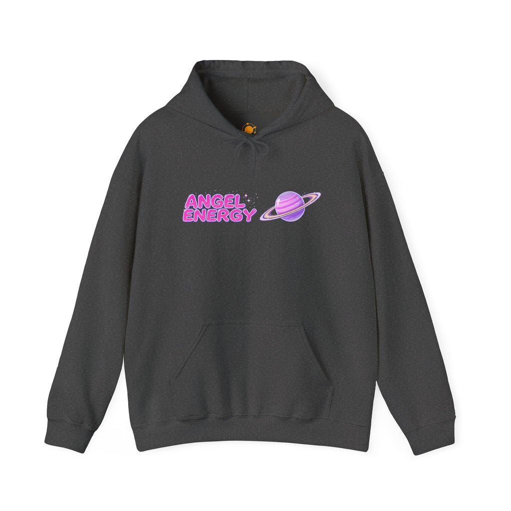 Angel Energy Hoodie — Pastel Planet Graphic Hooded Sweatshirt