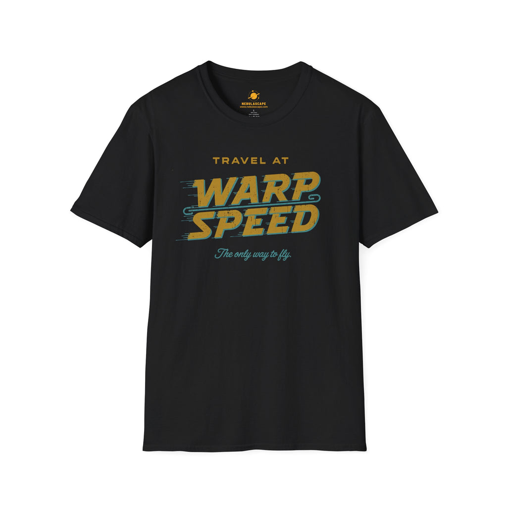 Warp Speed T-Shirt — Travel At Warp Speed Retro Graphic Tee