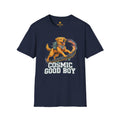 Cosmic Good Boy - Dog Skateboarding in Space T-Shirt