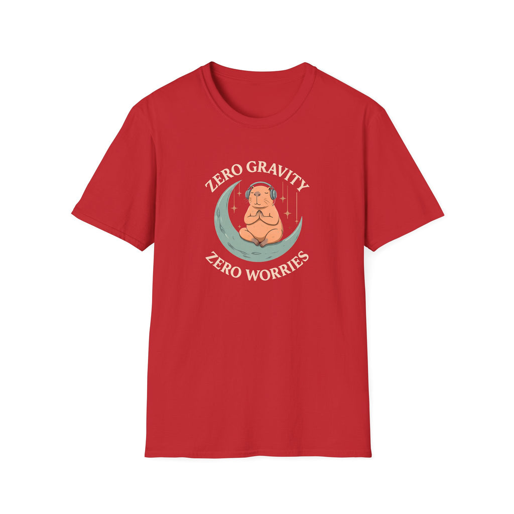 Zero Gravity, Zero Worries Meditating T-Shirt