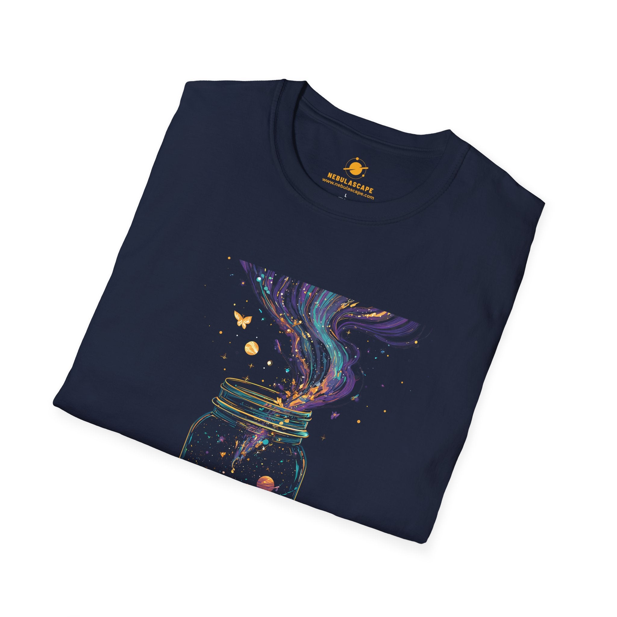 Galaxy in a Jar T-Shirt — Cosmic Night Sky Mason Jar Tee