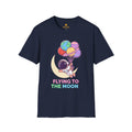 Flying to the Moon T-Shirt — Cute Astronaut Balloon Graphic Tee