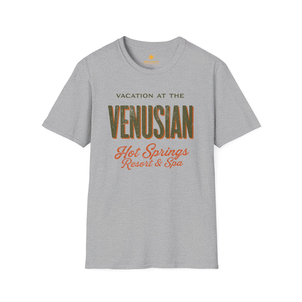 Venusian Hot Springs Resort & Spa T-Shirt — Retro Vacation Graphic Tee