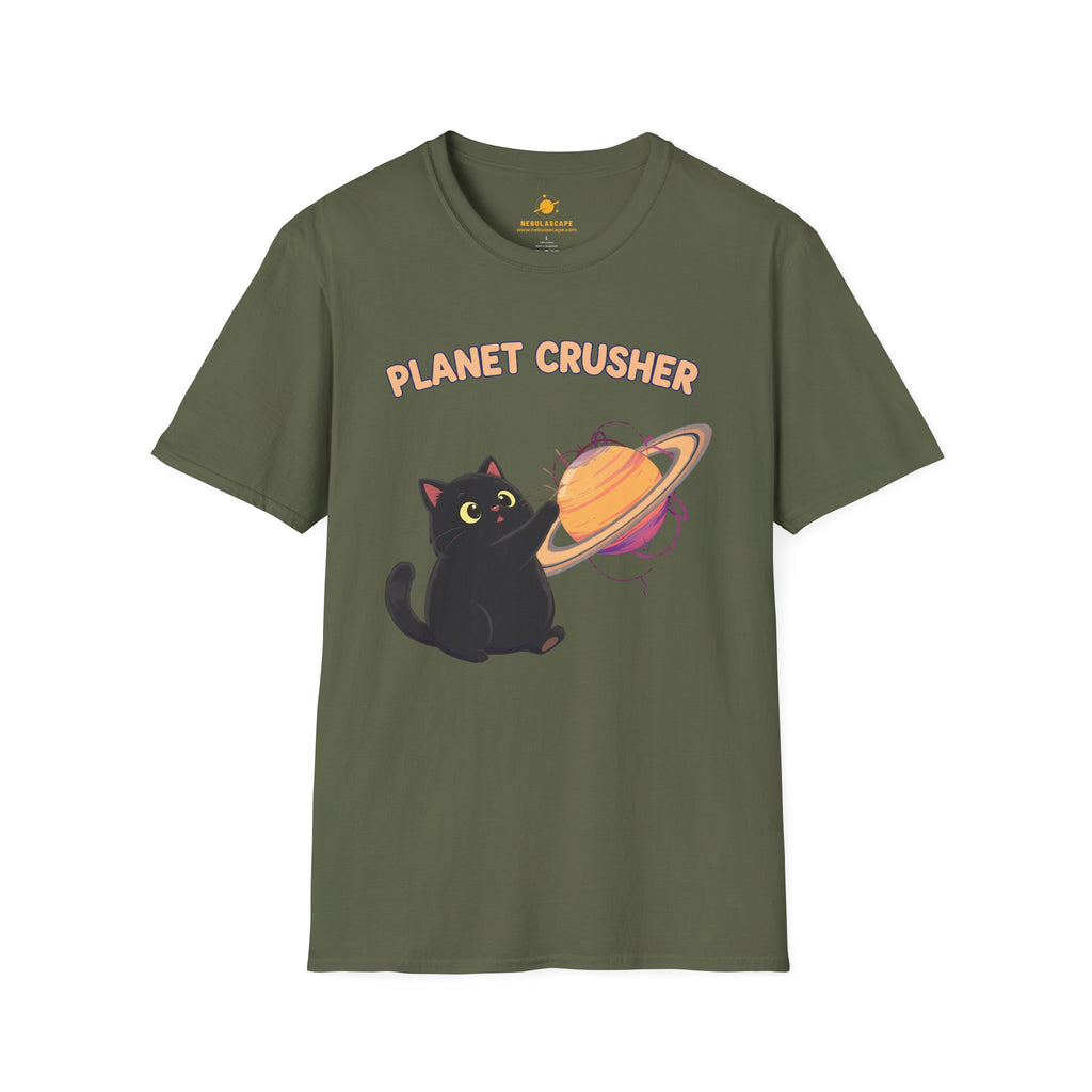 Planet Crusher Black Cat T-Shirt