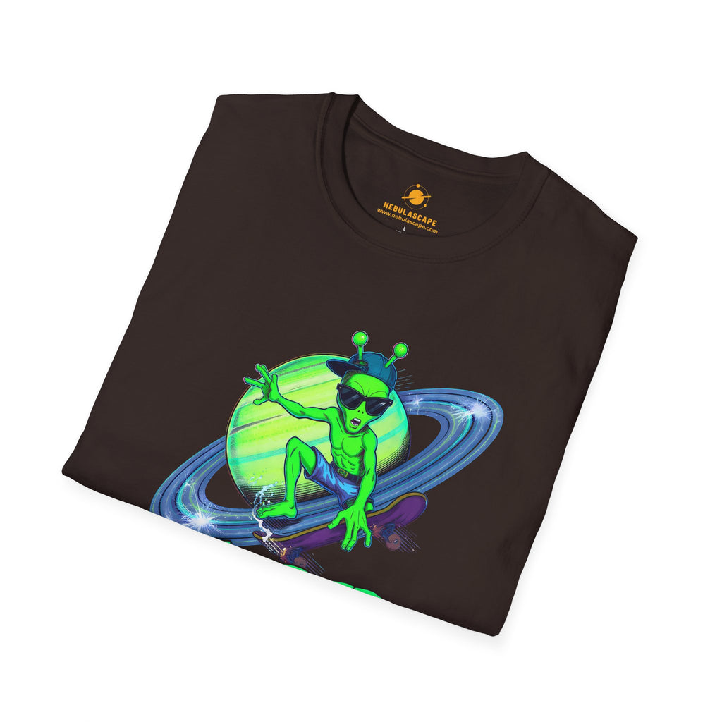 Shred The Void - Alien Skateboarder T-Shirt