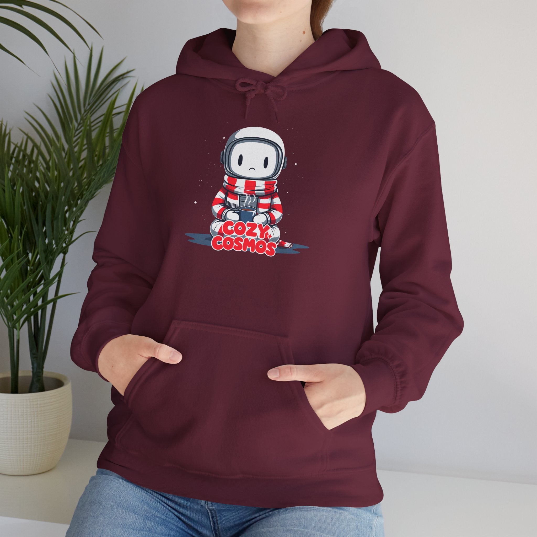 Cozy Cosmos Hoodie — Cute Astronaut Bear Graphic Pullover