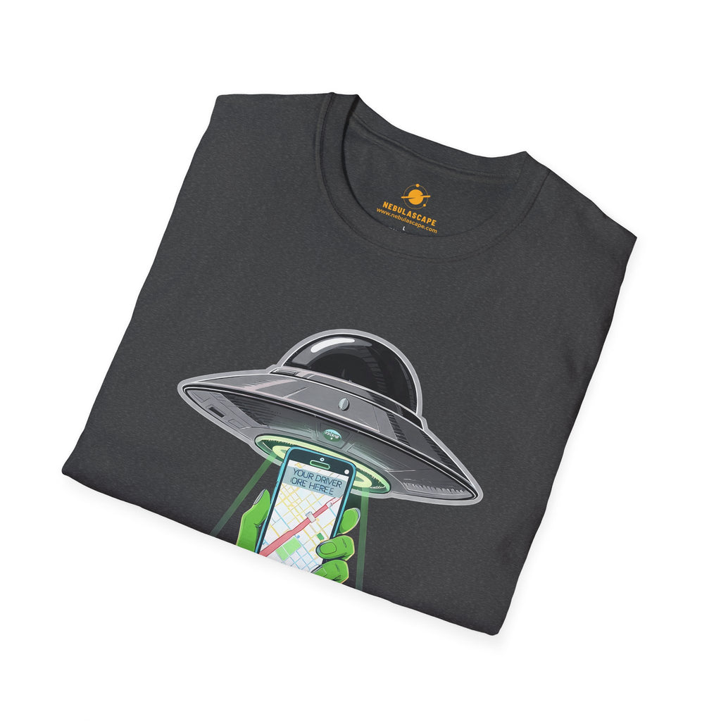 Alien Abduction Graphic Tee — "5 Star Abuction" UFO Phone Design