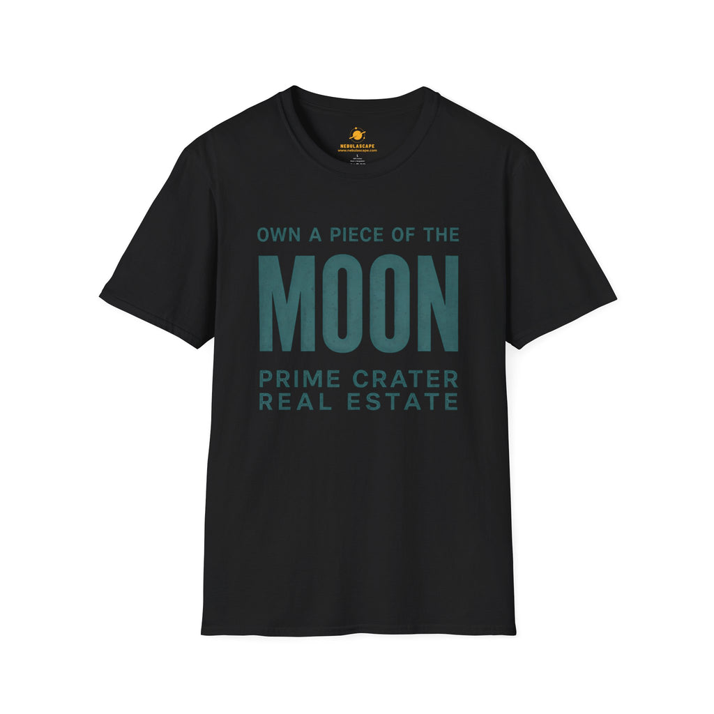 Moon Real Estate T-Shirt — "Own a Piece of the Moon" Vintage Space Tee