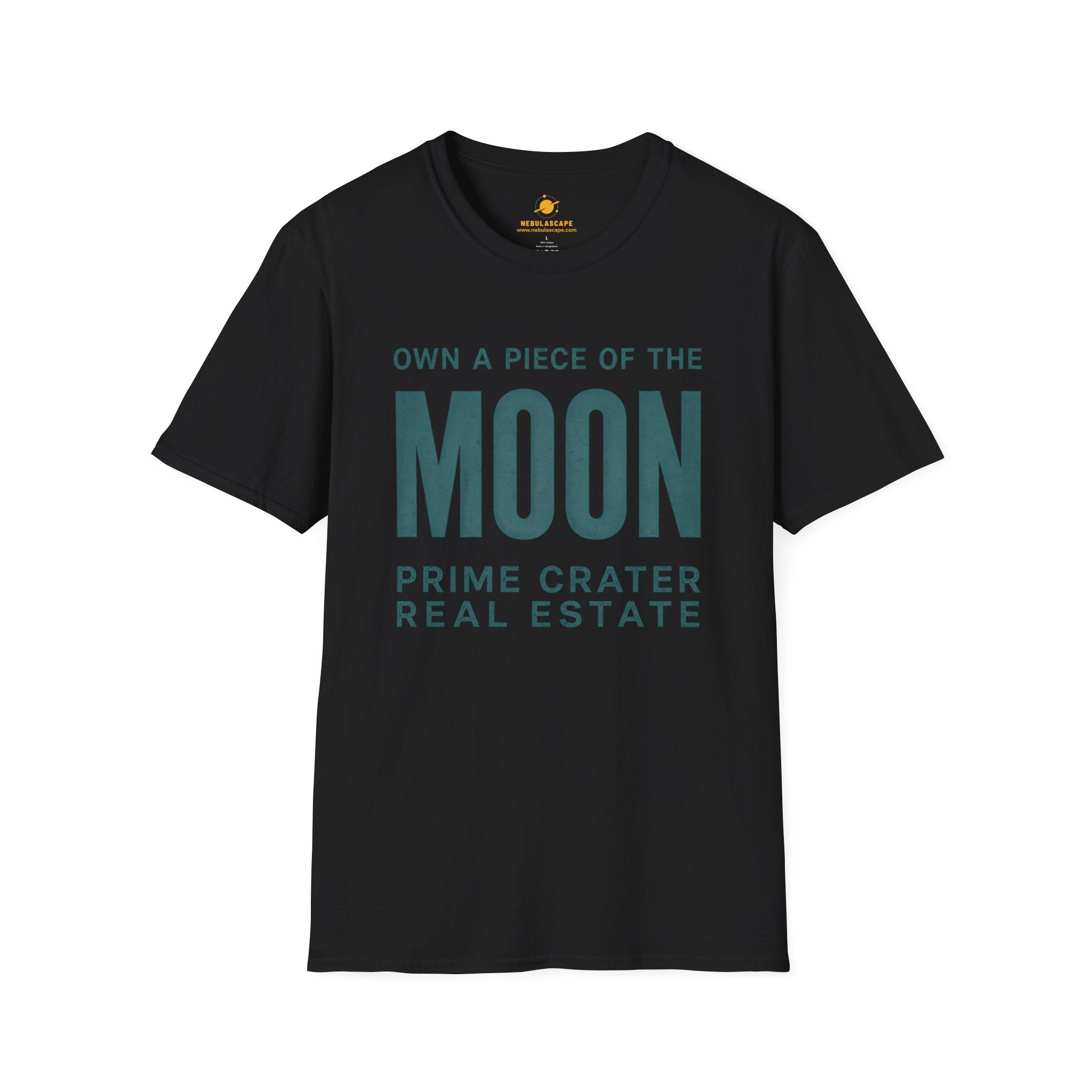Moon Real Estate T-Shirt — "Own a Piece of the Moon" Vintage Space Tee