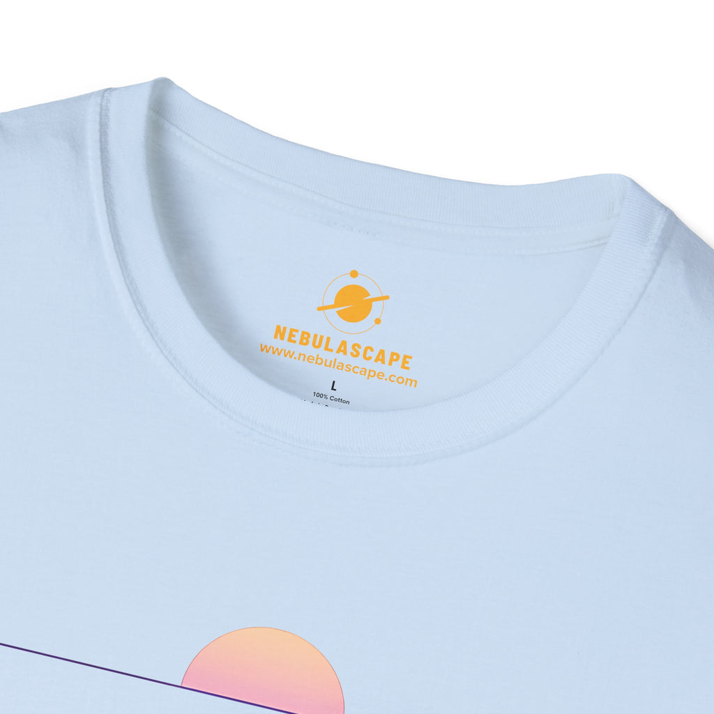 Chasing Eclipses Graphic Tee — Minimal Sunrise Moon Print T-Shirt